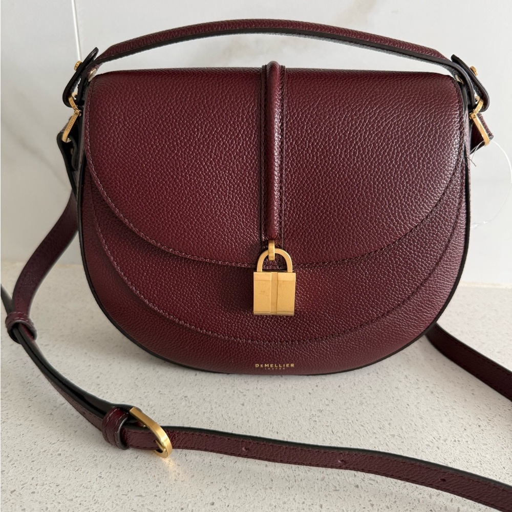 DeMellier Siena Leather Saddle Crossbody Bag - Picture 4 of 11
